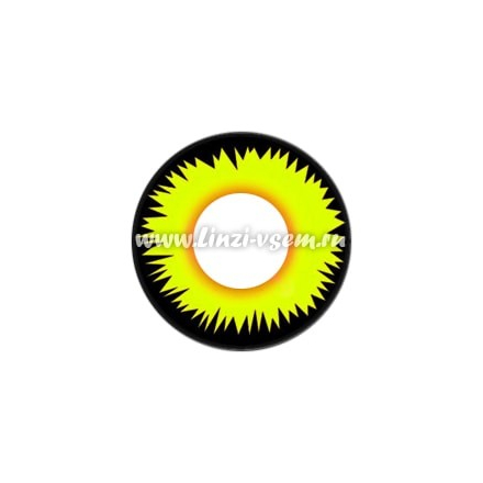 Карнавальные линзы Lensmam Yellow Werewolf Фото 3